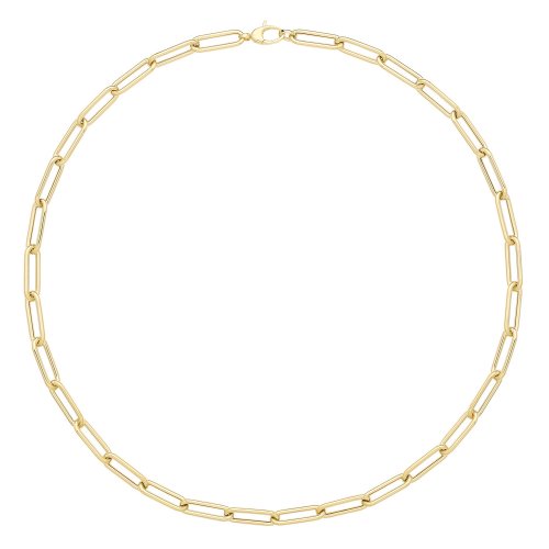 9ct Gold Paperclip Necklet 
