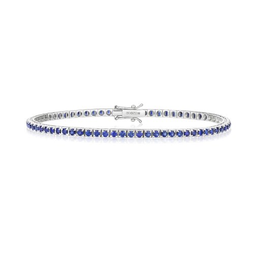 Sapphire Bracelet In 18ct White Gold 