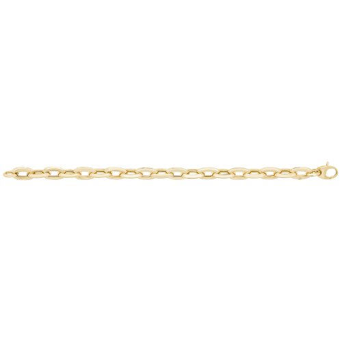 9ct Gold Oval Linked Fancy Bracelet 
