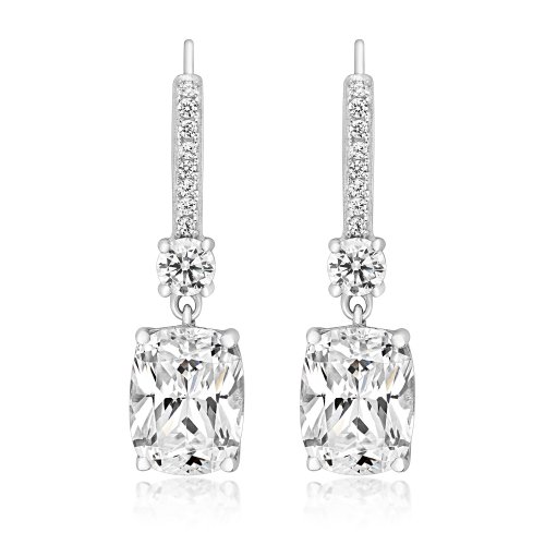 Elongated Cushion Cut Drop Earrings LEG0074