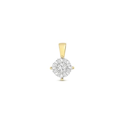 Diamond Brilliant Range Pendant In 9ct Gold 