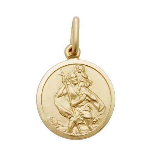 9ct Gold St Christopher Pendant 
