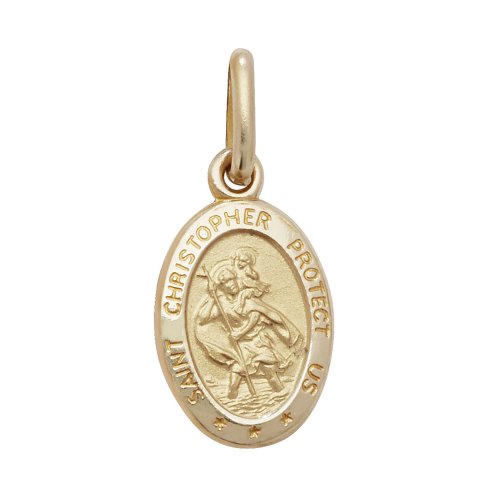 9ct Gold St Christopher Pendant 
