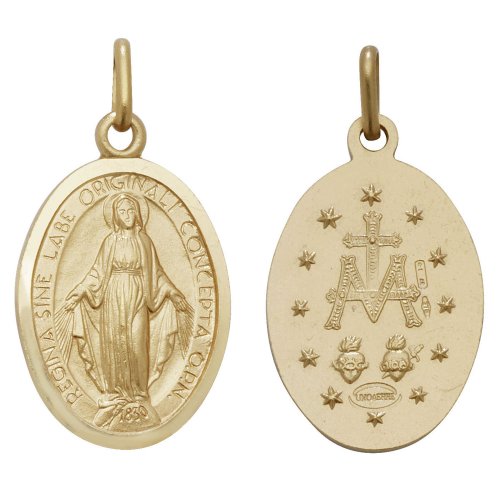 9ct Gold Miraculous Pendant 