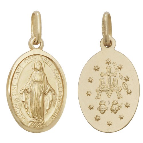 9ct Gold Miraculous Pendant 