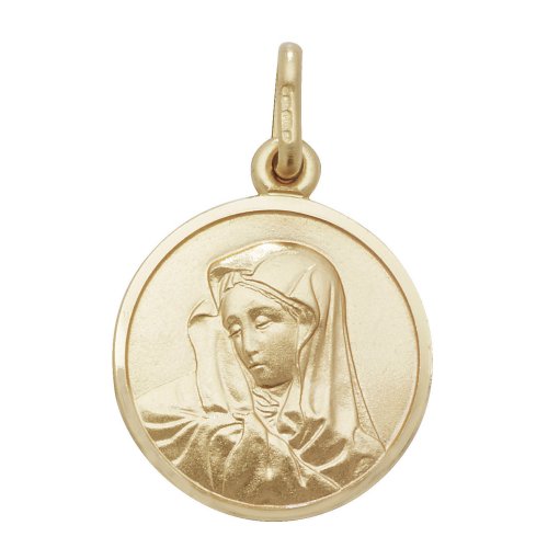 9ct Gold Virgin Mary Pendant 