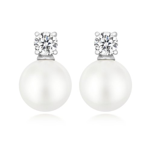 Round Claw Set With Classic Pearl Stud Earrings LEG0101