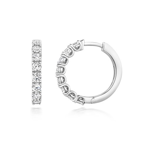 Rounds Claw Set Hoop Earrings LEG0116