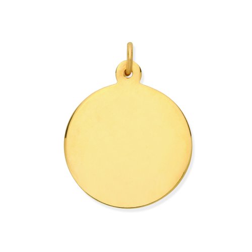 9ct Gold Disc Pendant 