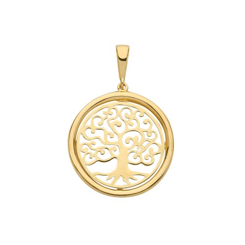 9ct Gold Tree Of Life Pendant 