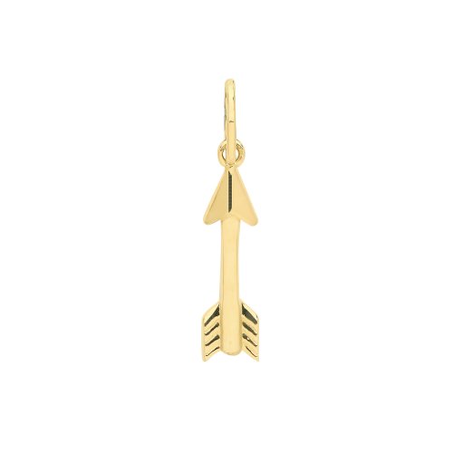 9ct Gold Arrow Pendant 