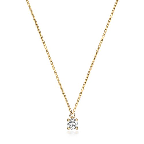 Diamond Necklace In 9ct Gold 