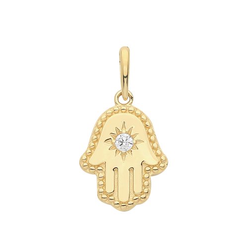 9ct Gold Hamsa Pendant 