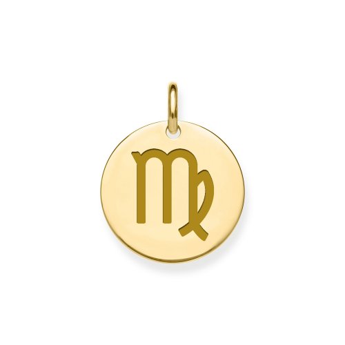 9ct Gold Virgo Zodiac Pendant 