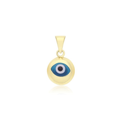 9ct Gold Evil Eye Pendant 