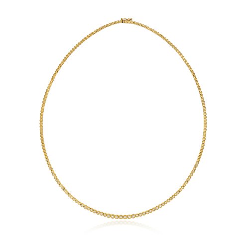 Diamond Necklace In 9ct Gold 