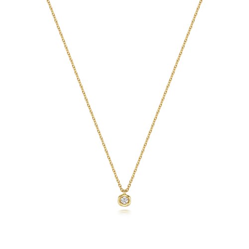 Diamond Necklace In 9ct Gold 