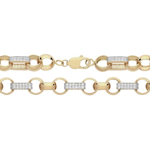 9ct Yel Gold Figaro Belcher 