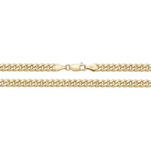 9ct Gold Curb Cuban Hollow Chain 