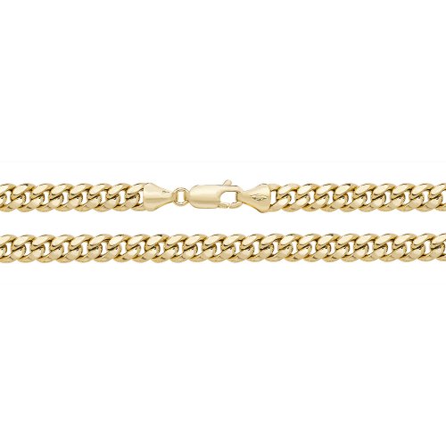 9ct Gold Curb Cuban Hollow Chain 