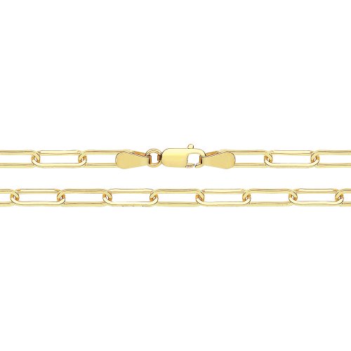 9ct Solid Gold Paperclip Chain 