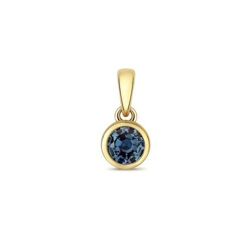 Alexandrite Rubover Pendant In 9ct Gold 