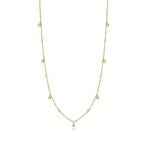Diamond Necklace In 9ct Gold 