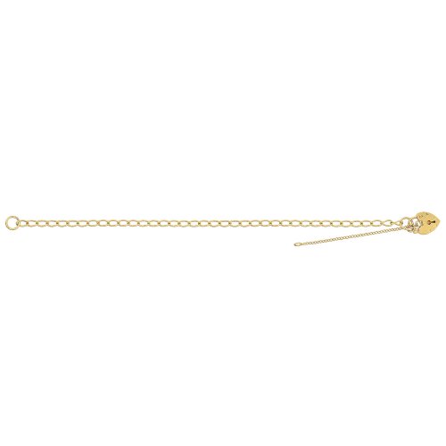 9ct Gold Heart Charm Bracelet 