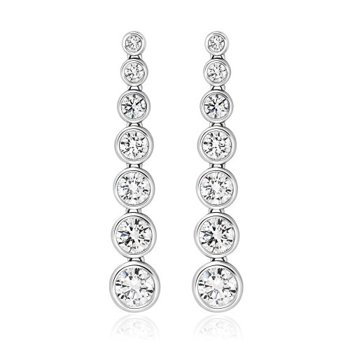 Graduate Rounds Rubover Set Drop Earrings LEG0045