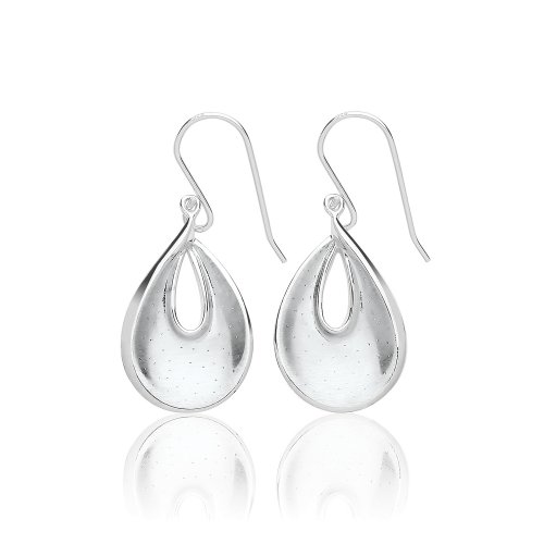 Silver And Cz Tear Shape Fancy Drops SEG0089