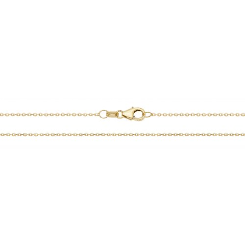 9ct Gold Diamond Cut Trace Chain 
