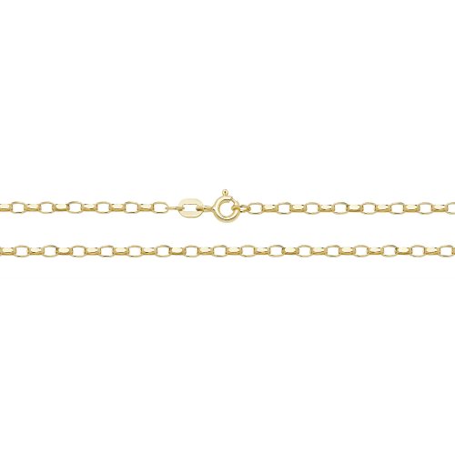 9ct Gold Faceted Belcher Chain 