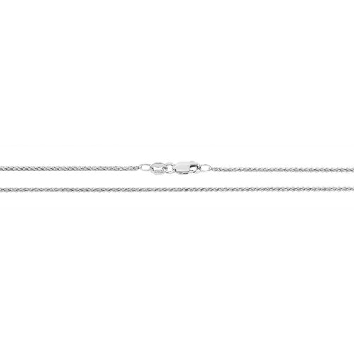 9ct White Gold Spiga Chain 
