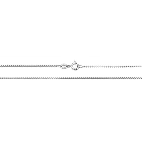 9ct White Gold Box Chain 