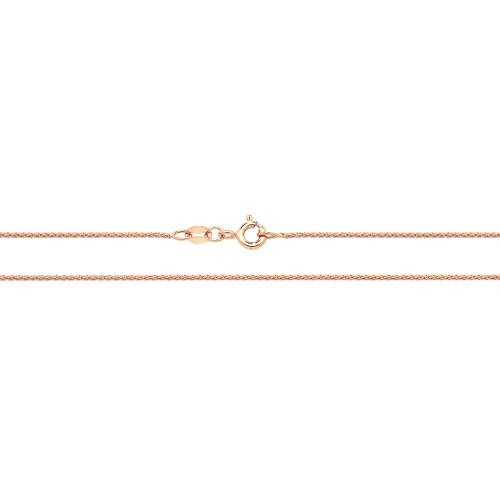 9ct Rose Gold Wheat Chain 