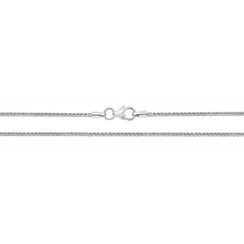 9ct White Gold Spiga Chain 