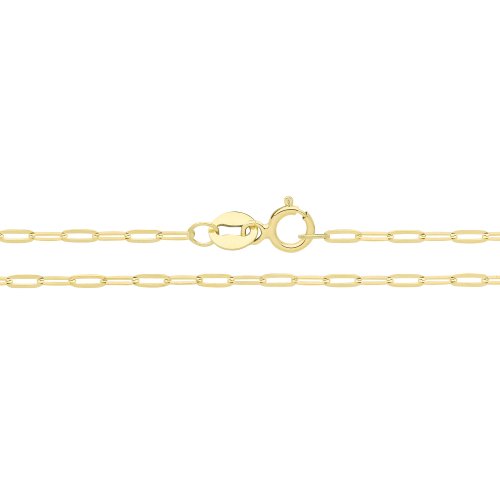9ct Gold Paper Clip Chain 