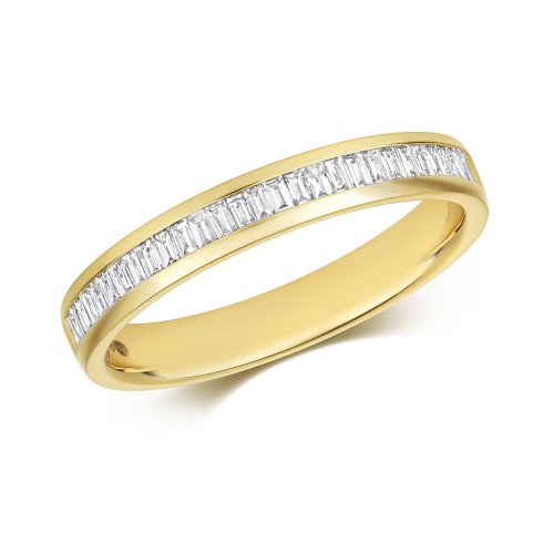 Diamond Eternity Baguette Channel Set Ring In 18ct Gold 