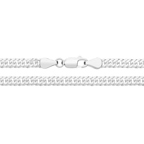 Silver Double Curb Chain 080 Gauge 