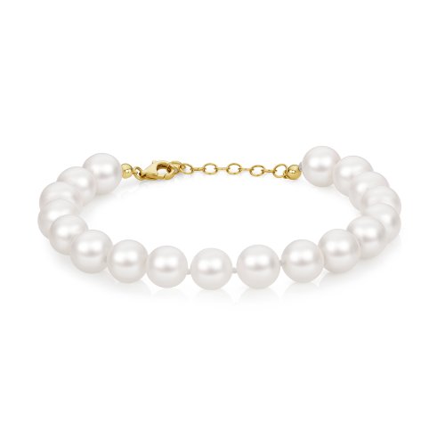 Fresh Water Pearl Bracelet In 9ct Gold 