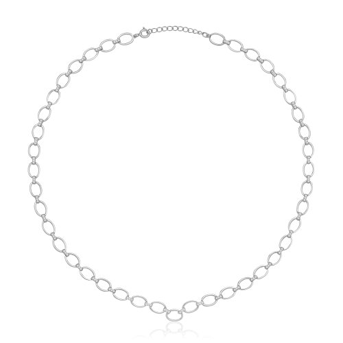Silver & Co Cz Chain Necklet SNG0026