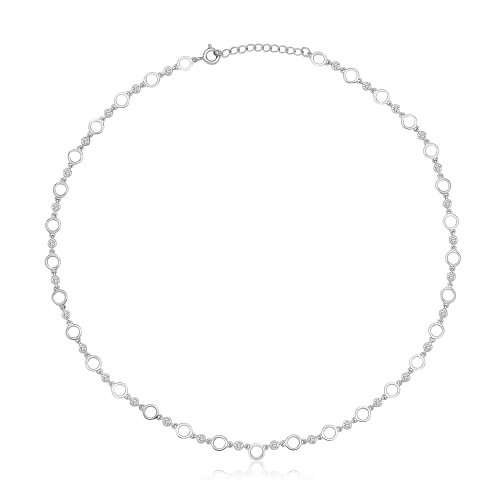 Silver & Co Cz Chain Necklet SNG0025