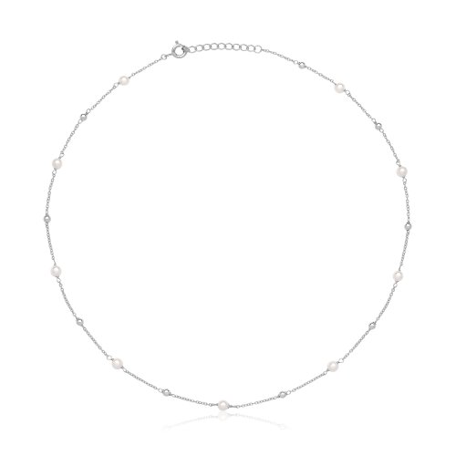 Silver & Co Pearl Necklet SNG0029