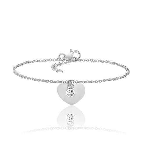 Silver & Co Fine Heart Braclet SBG0052