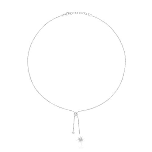 Silver & Co Northern Star Drop Necklet SNG0002