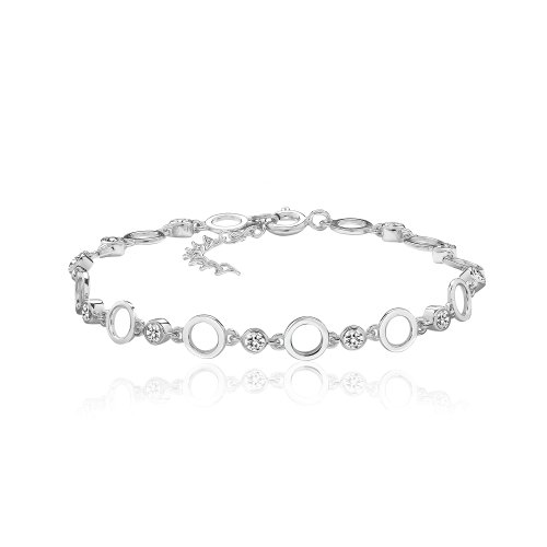 Silver & Co Cz Chain Bracelet SBG0057