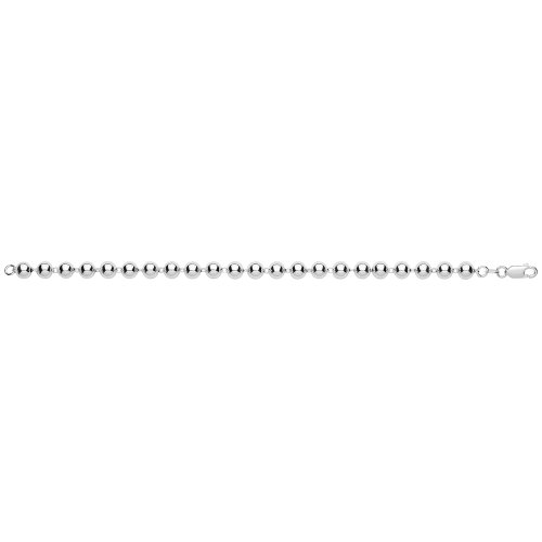 Silver 6mm Bead Bracelet 