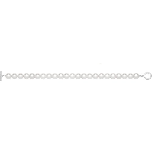 Silver Shell Pearl Bracelet 