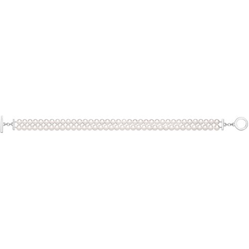 Silver Shell Pearl Bracelet 