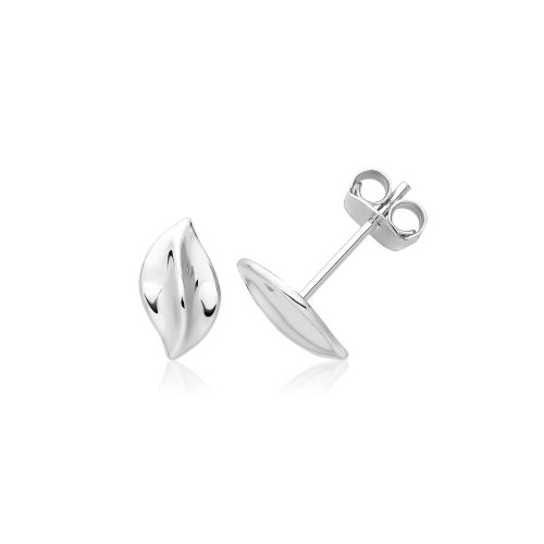 Silver Rhodium Stud Earrings 